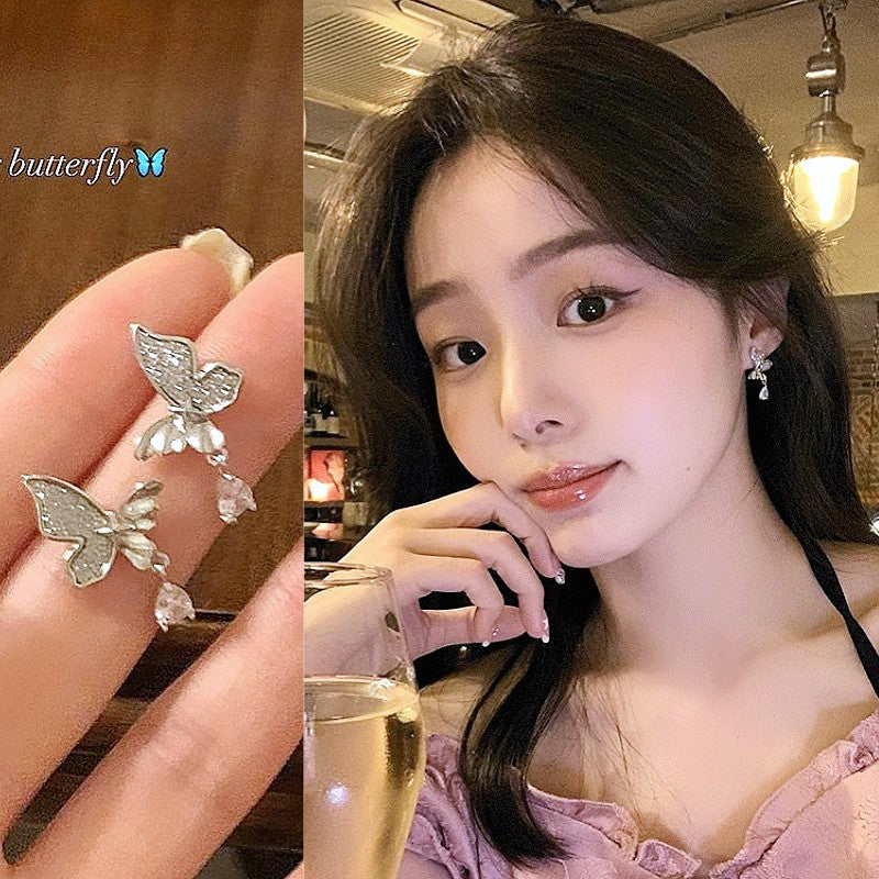 Women's Exquisite Butterfly Light Luxury Minority High-grade For Ear Stud Earrings