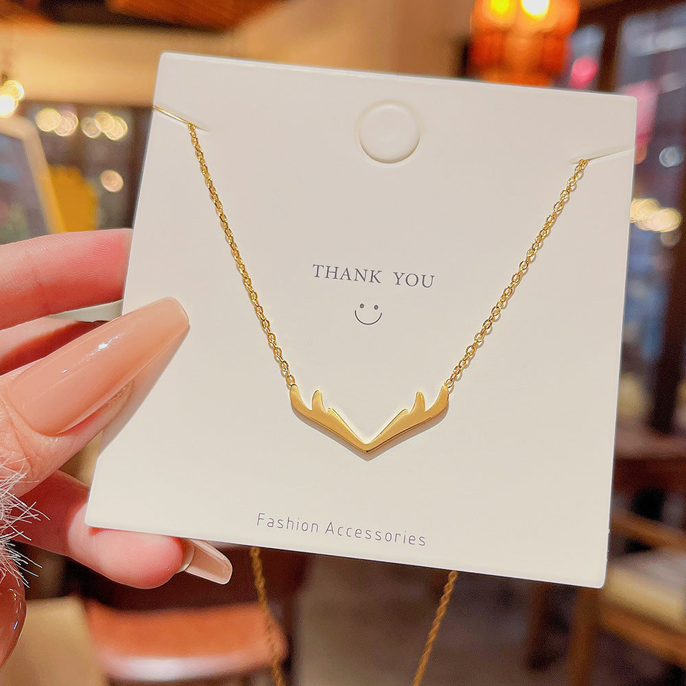 Women's Elf Light Luxury Minority Design Versatile High Sense Temperament Clavicle Necklace