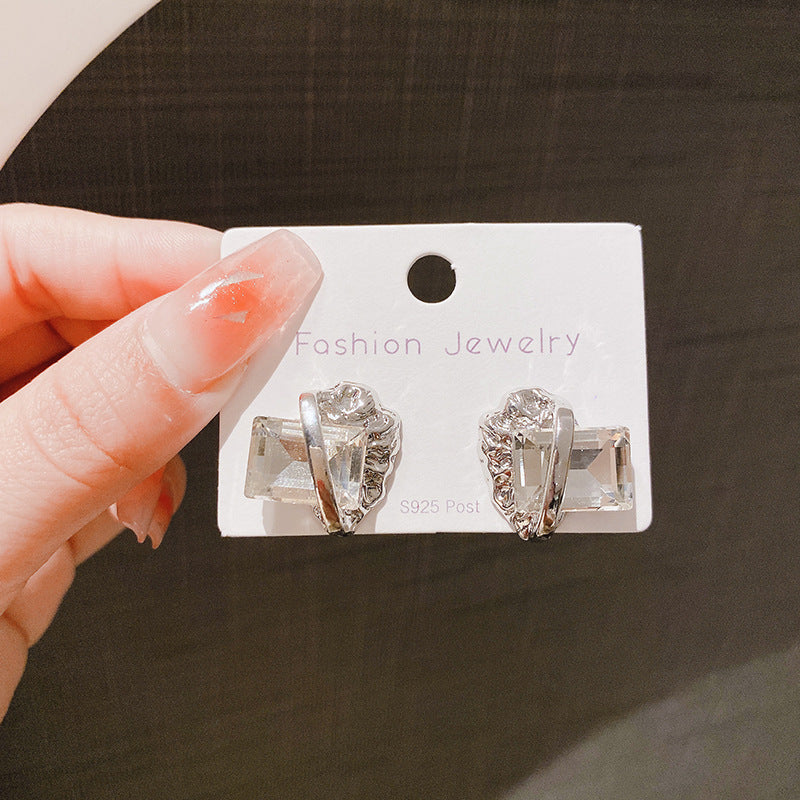 Women's Style Light Luxury High-grade Crystal Elegant Earrings