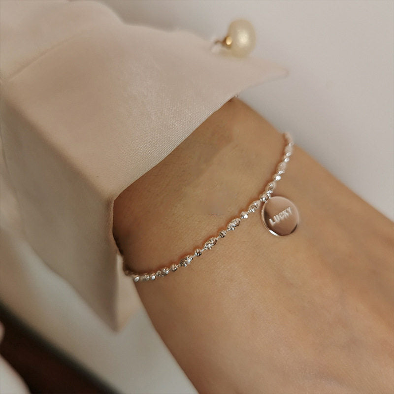 Women's Simple Sparkling Round For Niche Design Fashion Bracelet