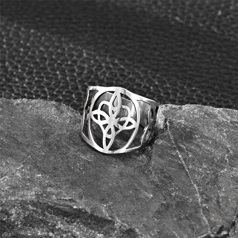 Hollow Witch Artistic Ethnic Style Personalized Ring