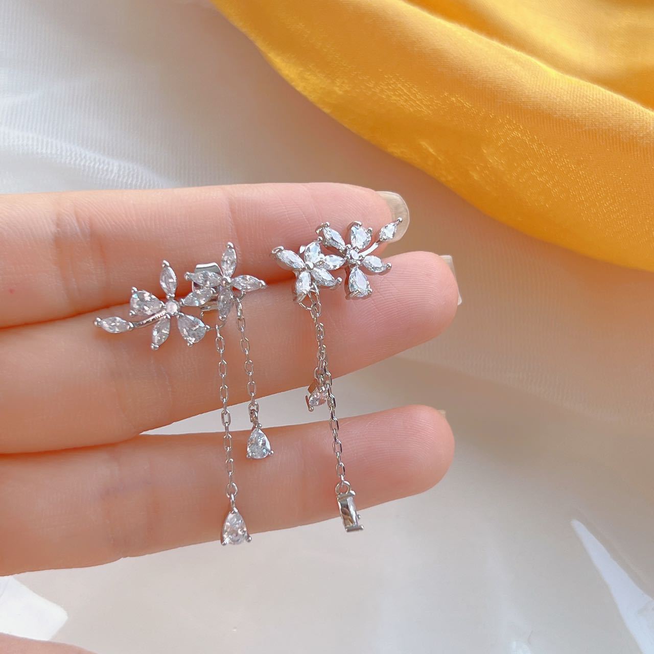 Female Super Fairy Mori Style Tassel Earrings