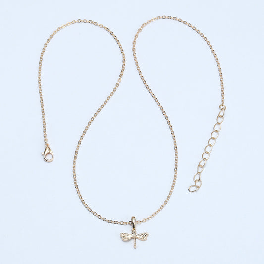 Attractive Dragonfly Animal Card Clavicle Chain Necklaces