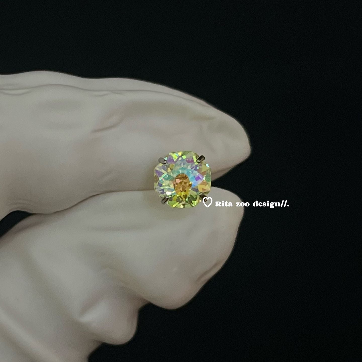 Stunning Ombre Bridal Flash Zircon Titanium Steel Ear Bone Minority Stud Earrings