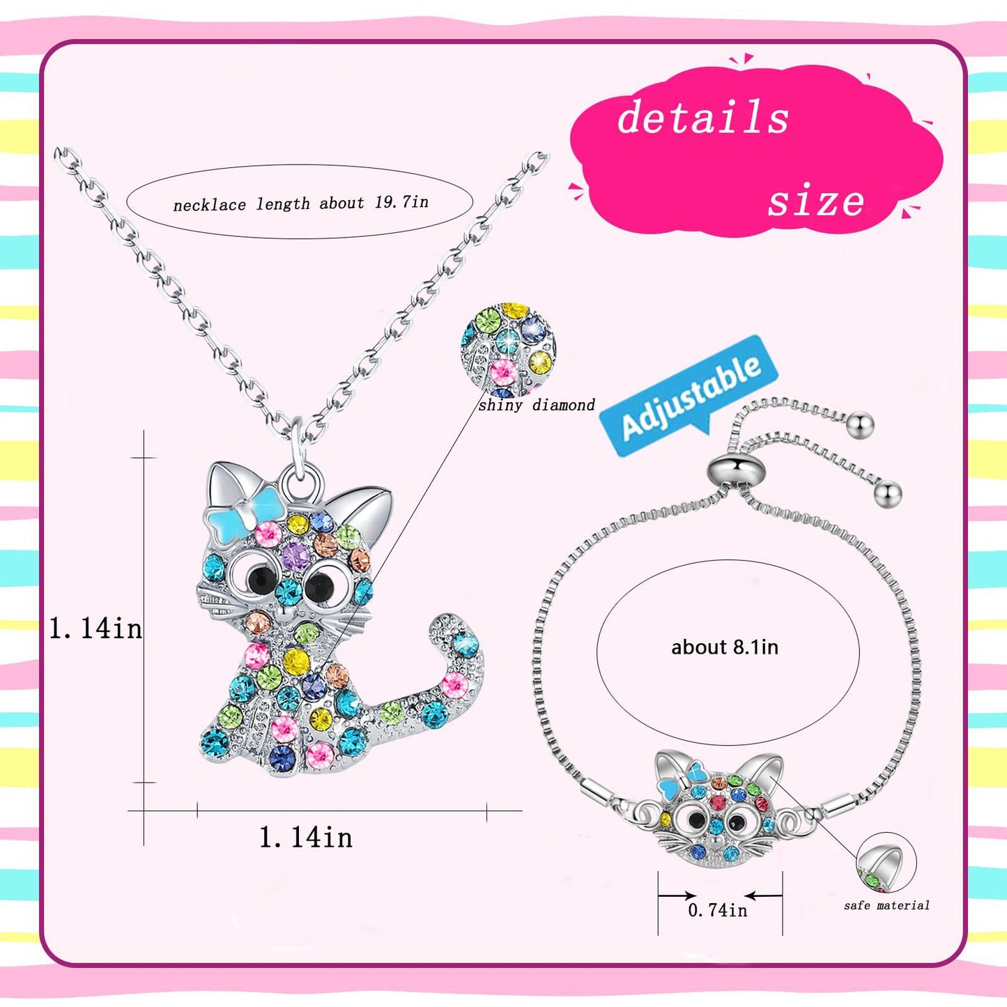 Attractive Elegant Comfortable Trendy Children's Cat Bracelets