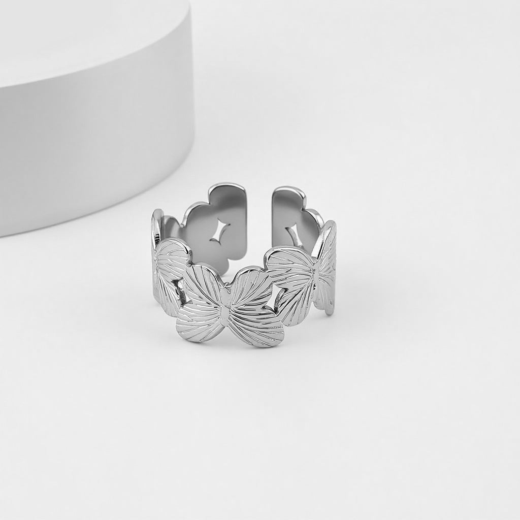 Women's Butterfly Opening Adjustable Personalized Creative Design Sense Ring