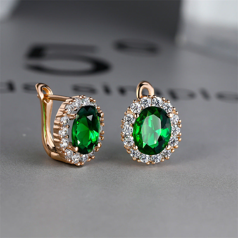 Women's White Diamond For Small Personality Simple Stud Earrings