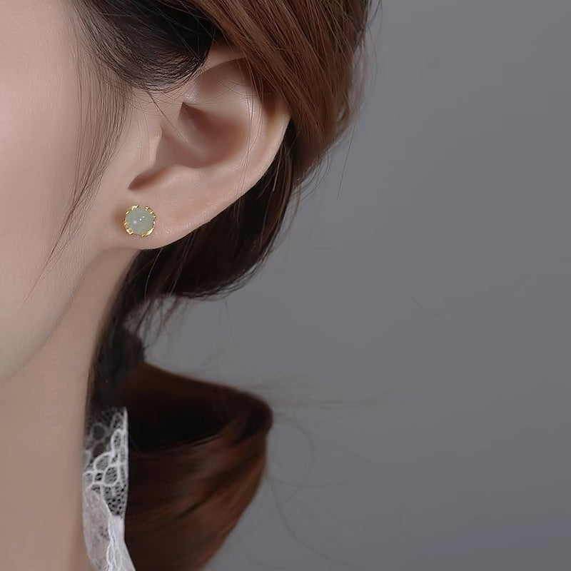 Women's Ear Niche Design Sun Green Earrings