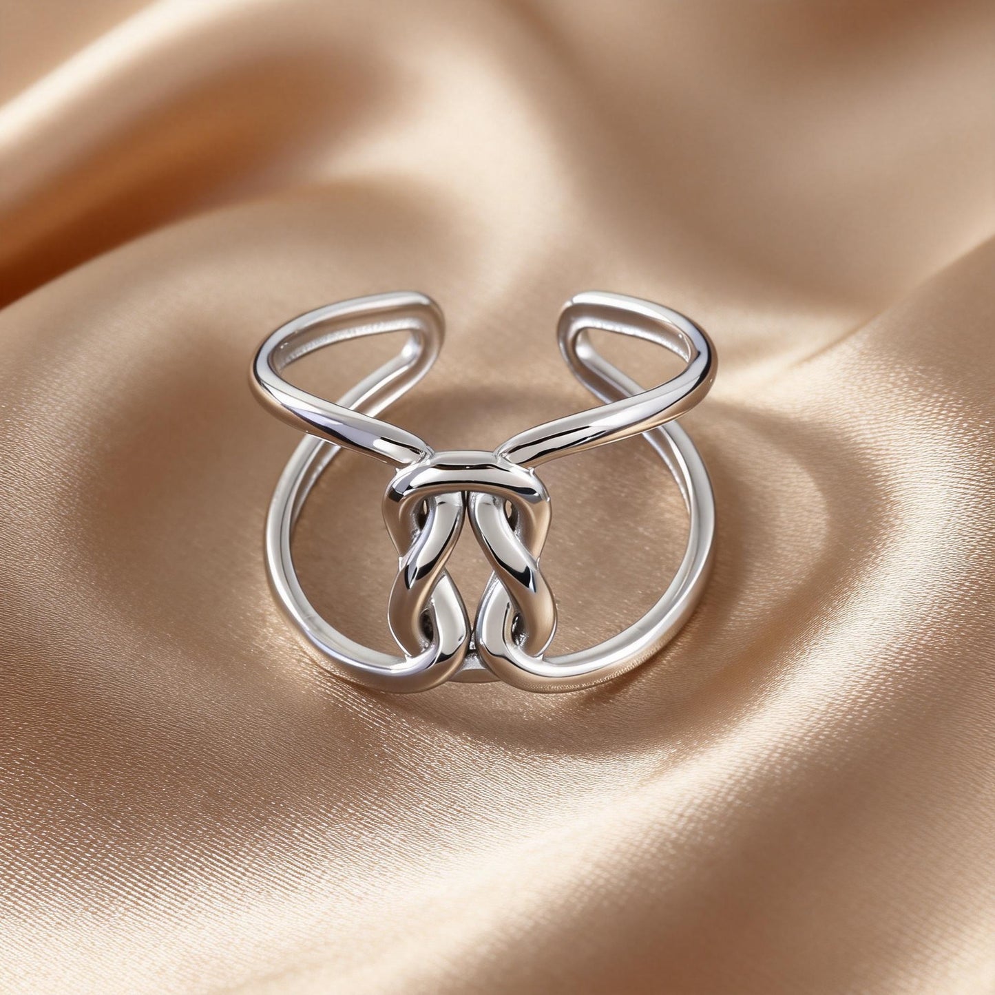 Steel Open-end Niche High-grade Fashion Trend Affordable Luxury Style Ring
