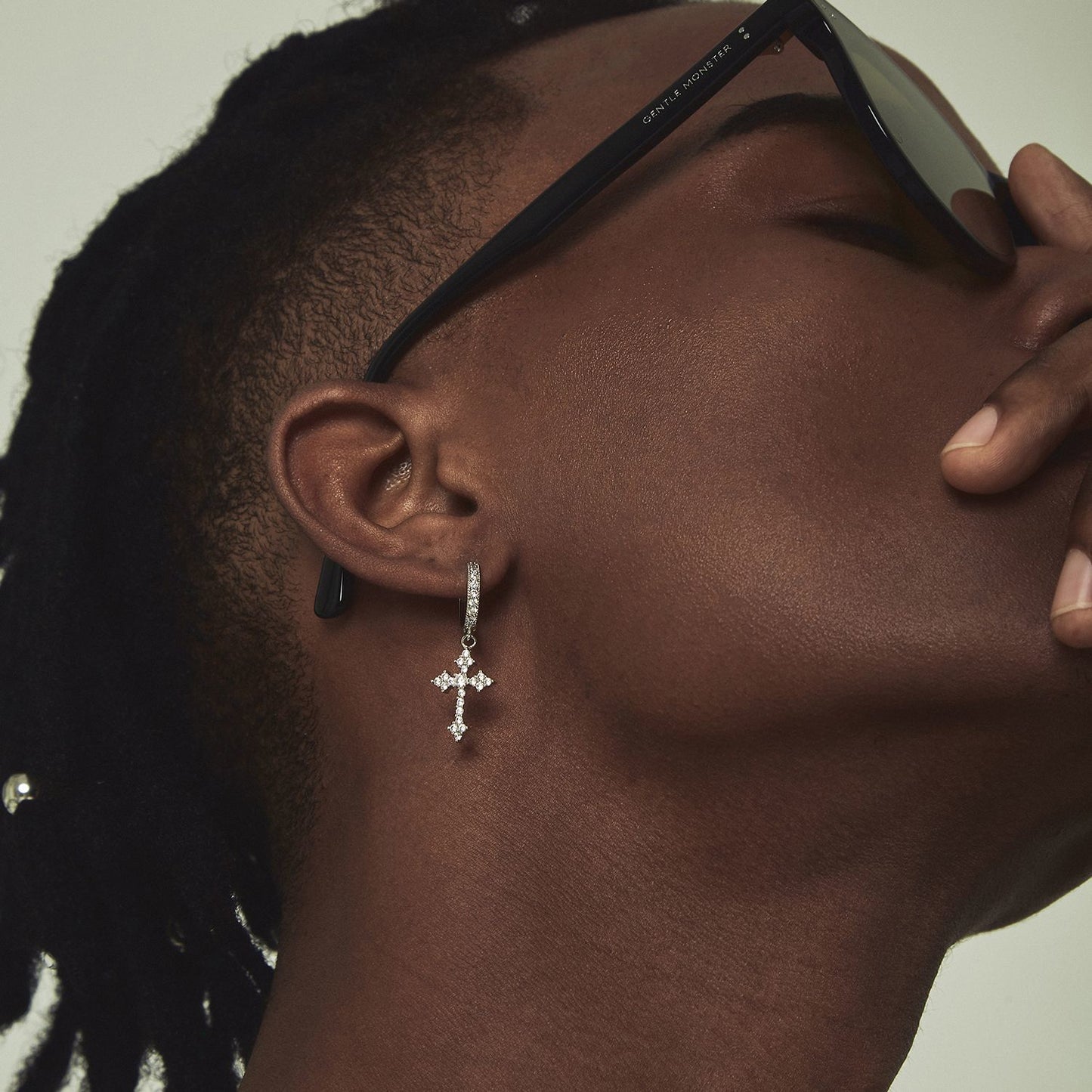 Men's Cross Fashion Personality Ear Clip Earrings