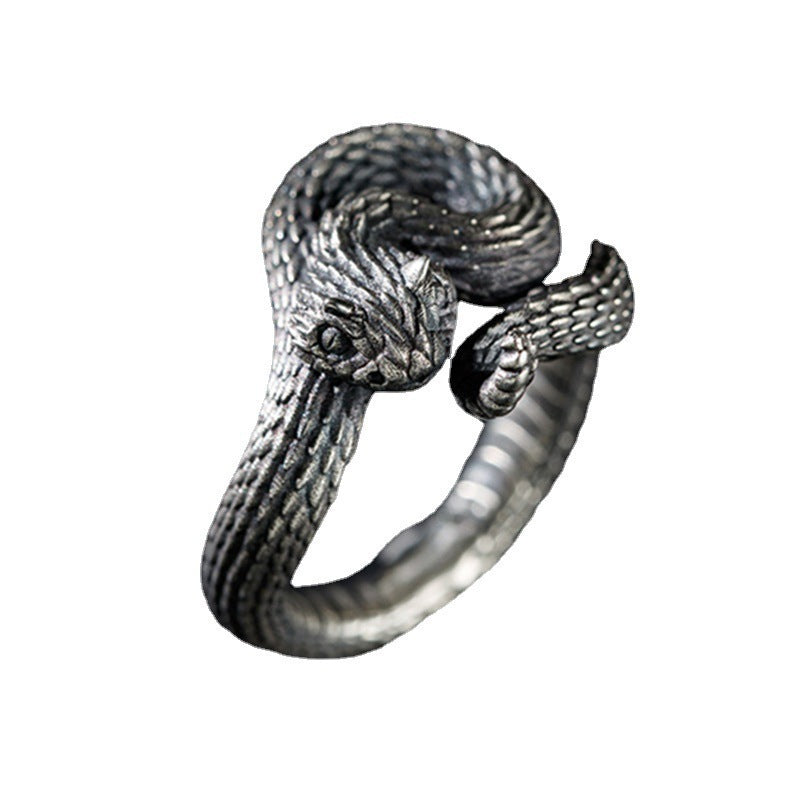 Women's & Men's Vintage Animal Spirit Snake Punk Exaggerated Personality Winding Rings