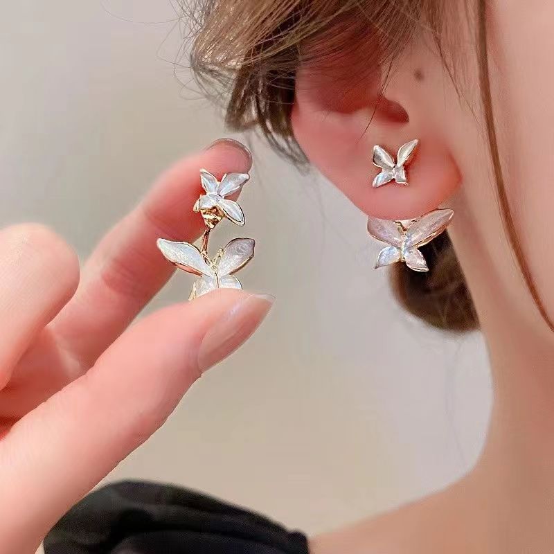 Women's Light Luxury Personality Butterfly Tassel High-grade Fashion Sweet Cool Earrings