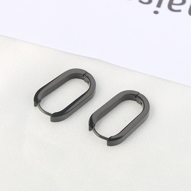 Women's & Men's Stainless Steel U-shaped Titanium Ear Fashion Earrings