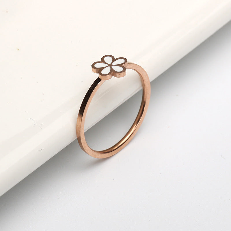 Little Daisy Sweet Simple Temperamental Index Finger Rings