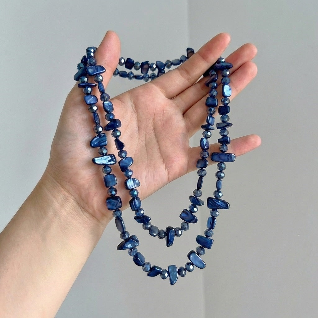 Women's Beaded Personal Bohemian Ethnic Style Fashion Sweater Necklace