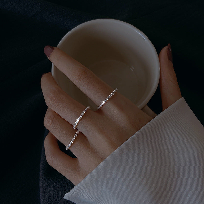 Sweet Starry Female Retro Fashion Hot Sparkling Graceful Hip Hop Rings