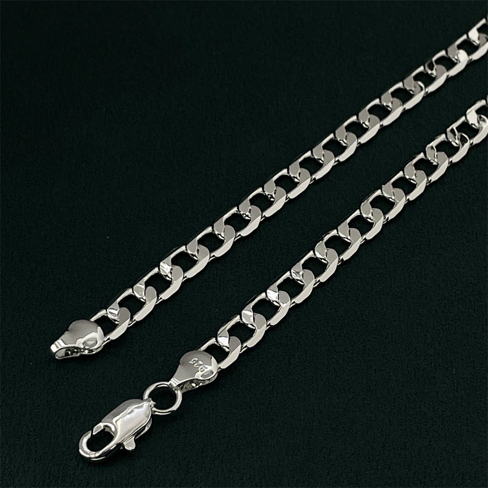Women's & Men's One-to-one Hip Hop Sier Fashion Necklaces
