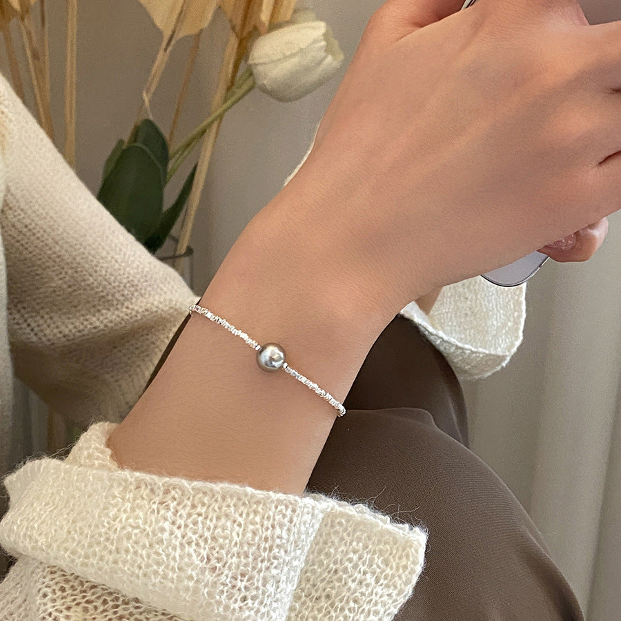 Women's Small Pieces Of Sier Pearl Korean Style Light Bracelets