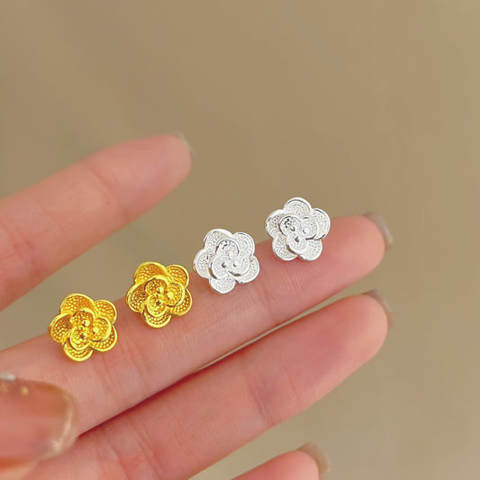 Women's Flower Simple Elegant High-grade Live Broadcast Earrings