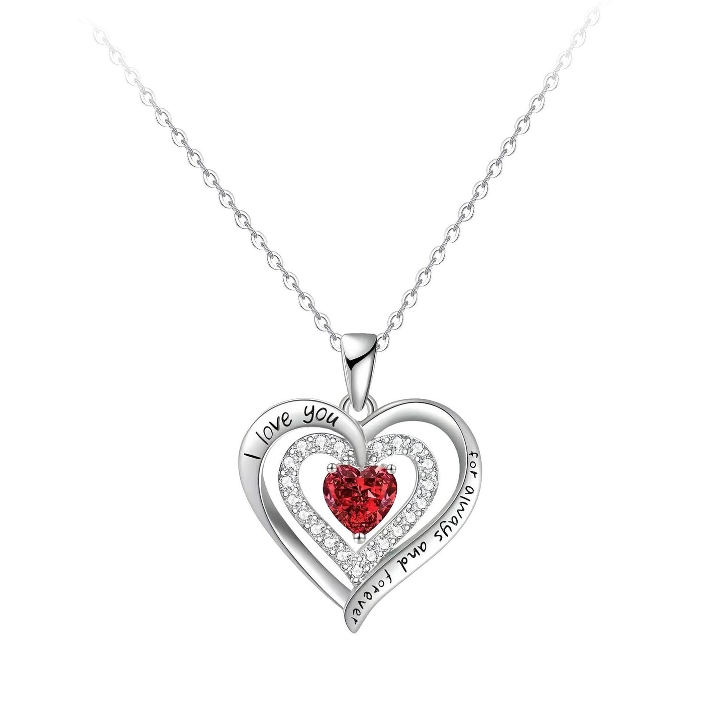 Temperament Wild High Sense Double Love Necklace