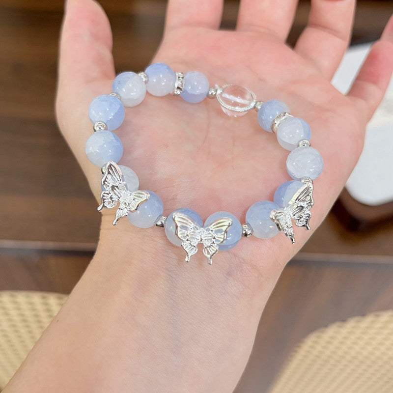 Fishtail Yu Impression Small Tassel Beads Bracelet