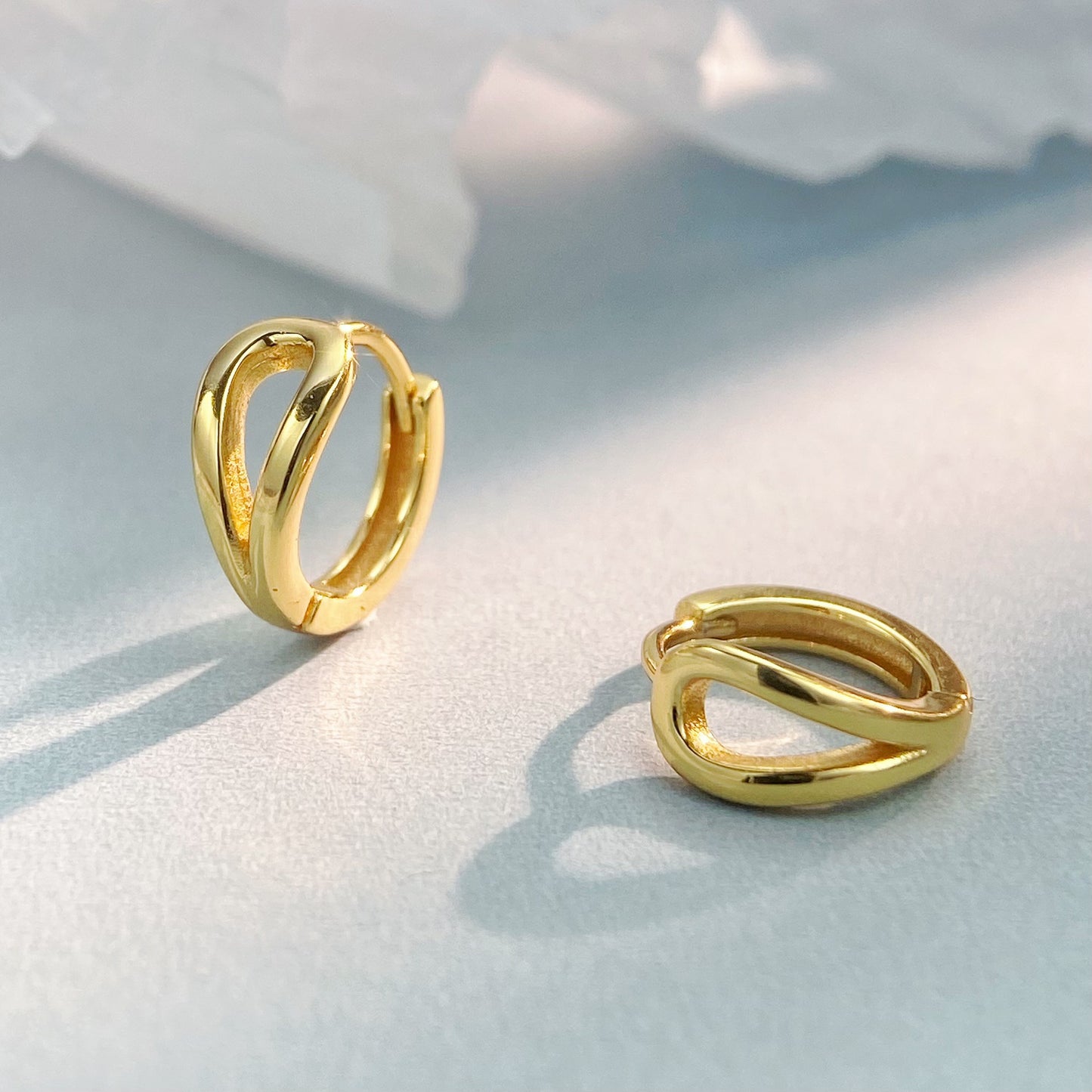 Sterling Sier Gold-plated High-grade Ear Clip Earrings