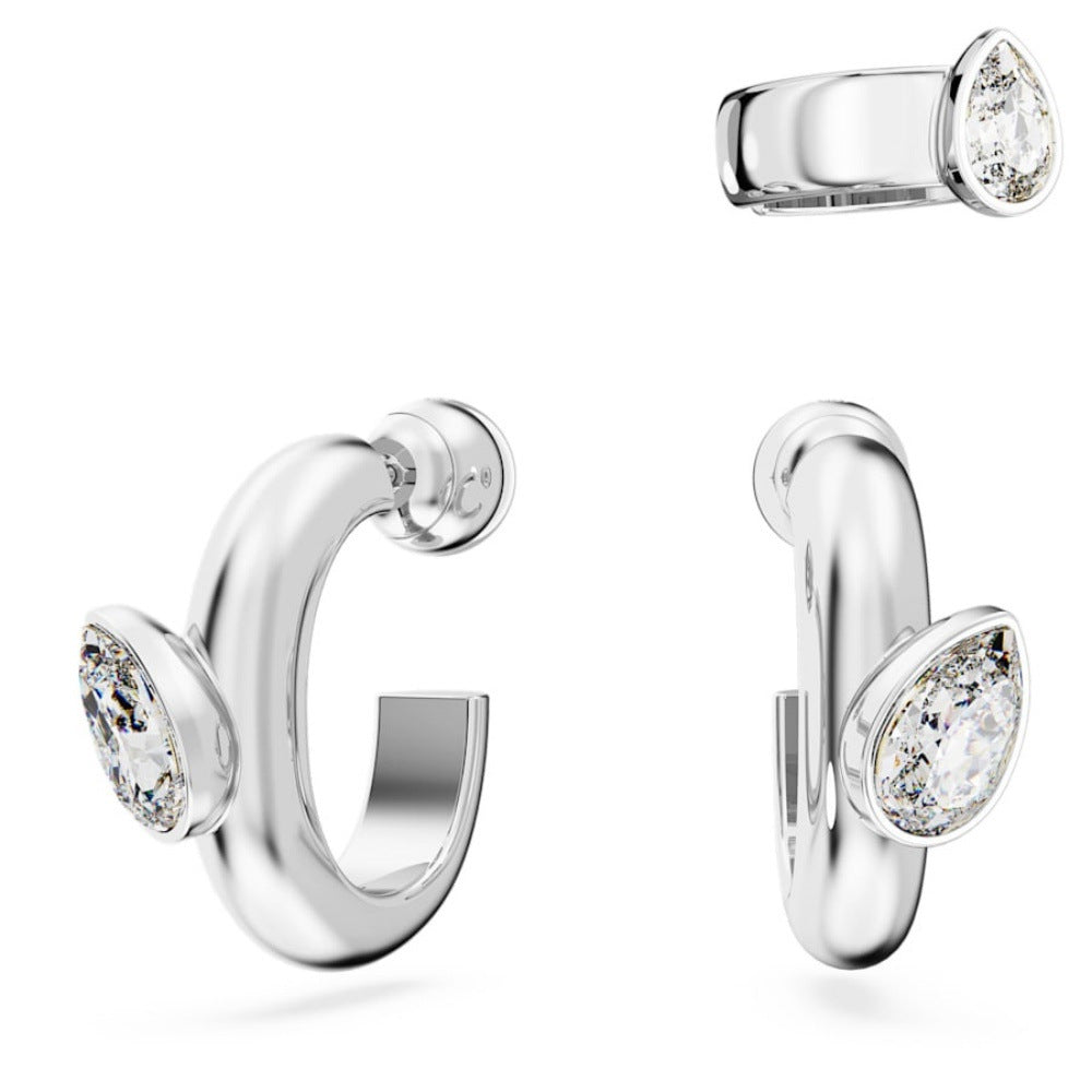 Austrian Crystal Series Double Design Pearl Rings