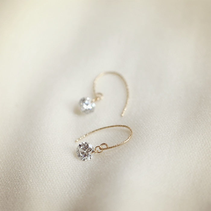 Women's Shining Sier Plated Shiny Eight Hearts Arrows Zircon Rings