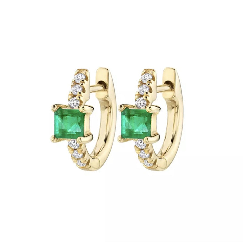 Women's Sier Needle Eardrop Retro Fashion Geometry Pattern Earrings