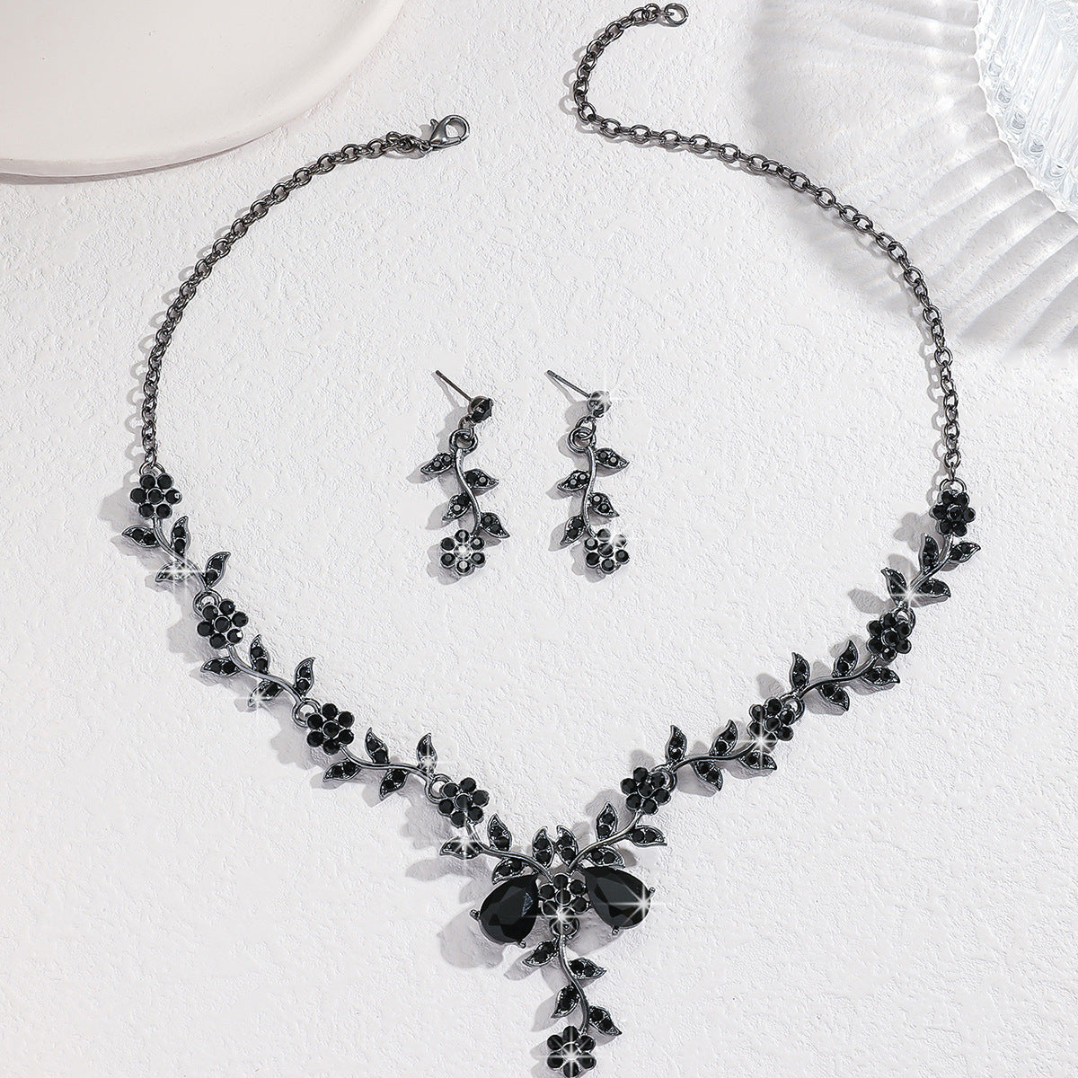 French Style Fresh Sweet Flower Affordable Luxury Fashion Exquisite Dress Jewelry Set