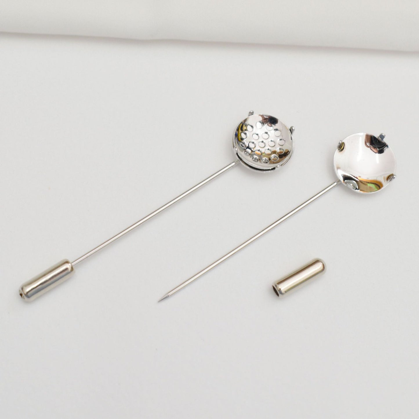 One-line Mesh Plate Brooch Setting Parts Lotus Seedpod Jewelry Accessories