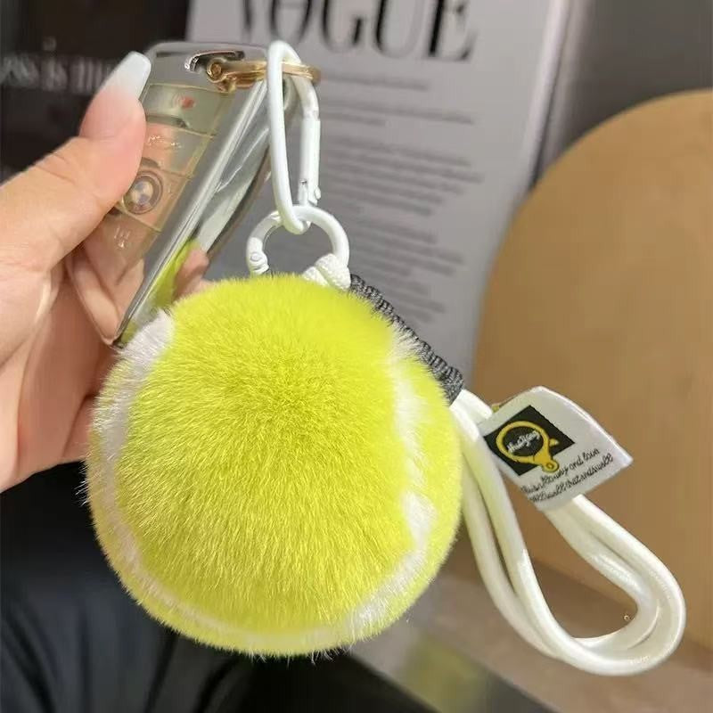 Classic Tennis High-grade Plush Car Key Hanging Ornaments