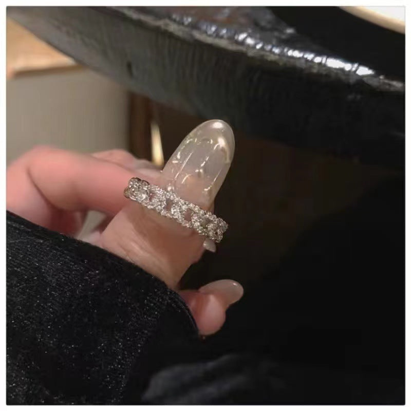 Snake Female Design Sense Personalized Opening Index Finger Light Luxury Rings