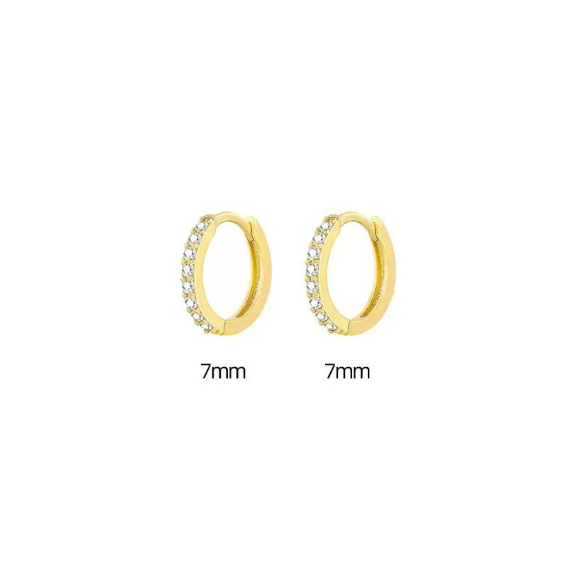 Women's Ear Clips Micro Inlaid Zircon Design Sense Earrings