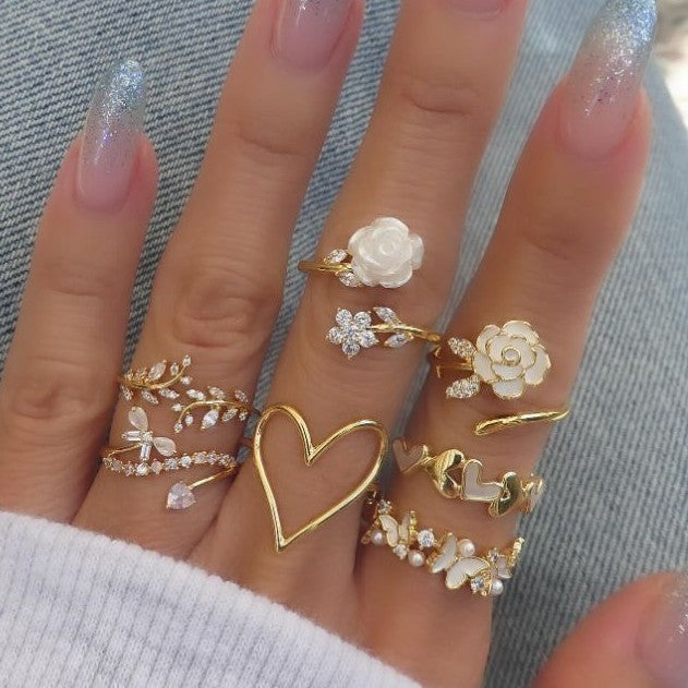 Women's Special Interest Light Luxury High-grade Lovely Butterfly Ring