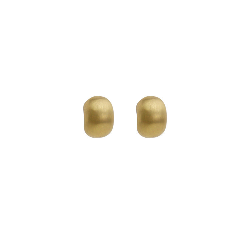 Women's Brushed Matte Arc For Trendy High-grade Light Luxury Stud Earrings
