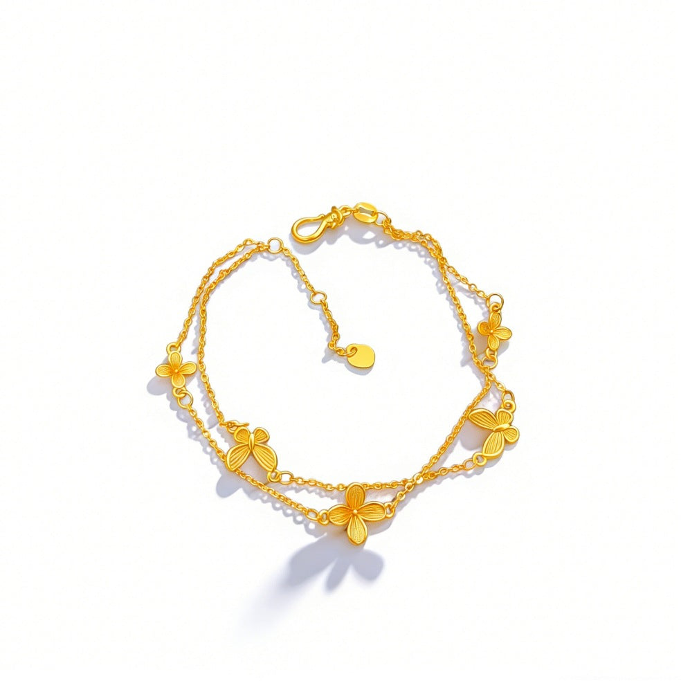 Love Of Butterfly Shop Fashion Double Bracelet