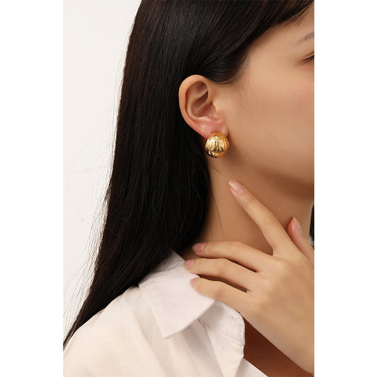 Exaggerated Personalized Irregular Water Drop Design Sense Light Luxury Minority Earrings