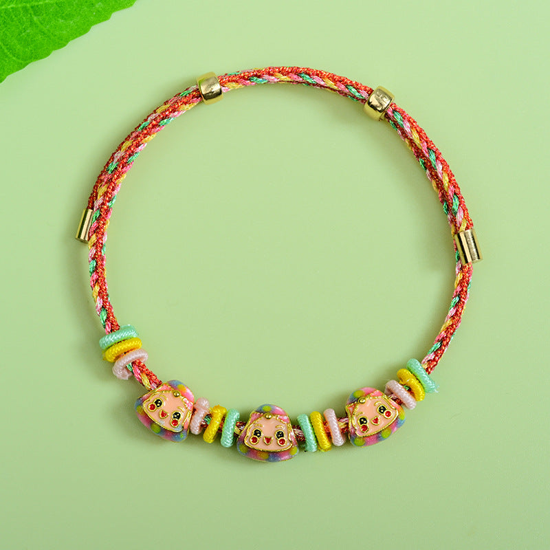 Children's Dragon Boat Festival Colorful Rope Hand-woven Magic Color Treasure Carrying Bracelet