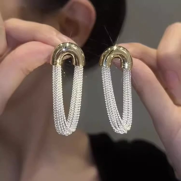 Luxury Fashion Versatile Elegant High-grade Sweet Cool Personality Earrings
