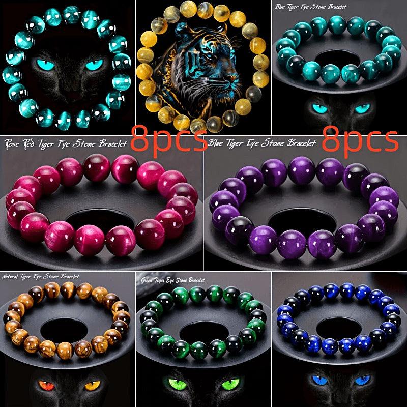 Xi Tigereye Blue Tiger Eye Red Bracelets