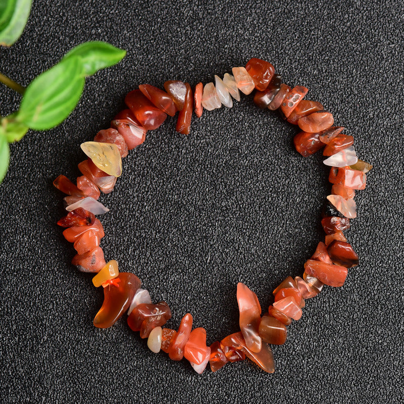 Stone Chain Citrine White-barked Pine Tigereye Trendy Male Female Personality Bracelet
