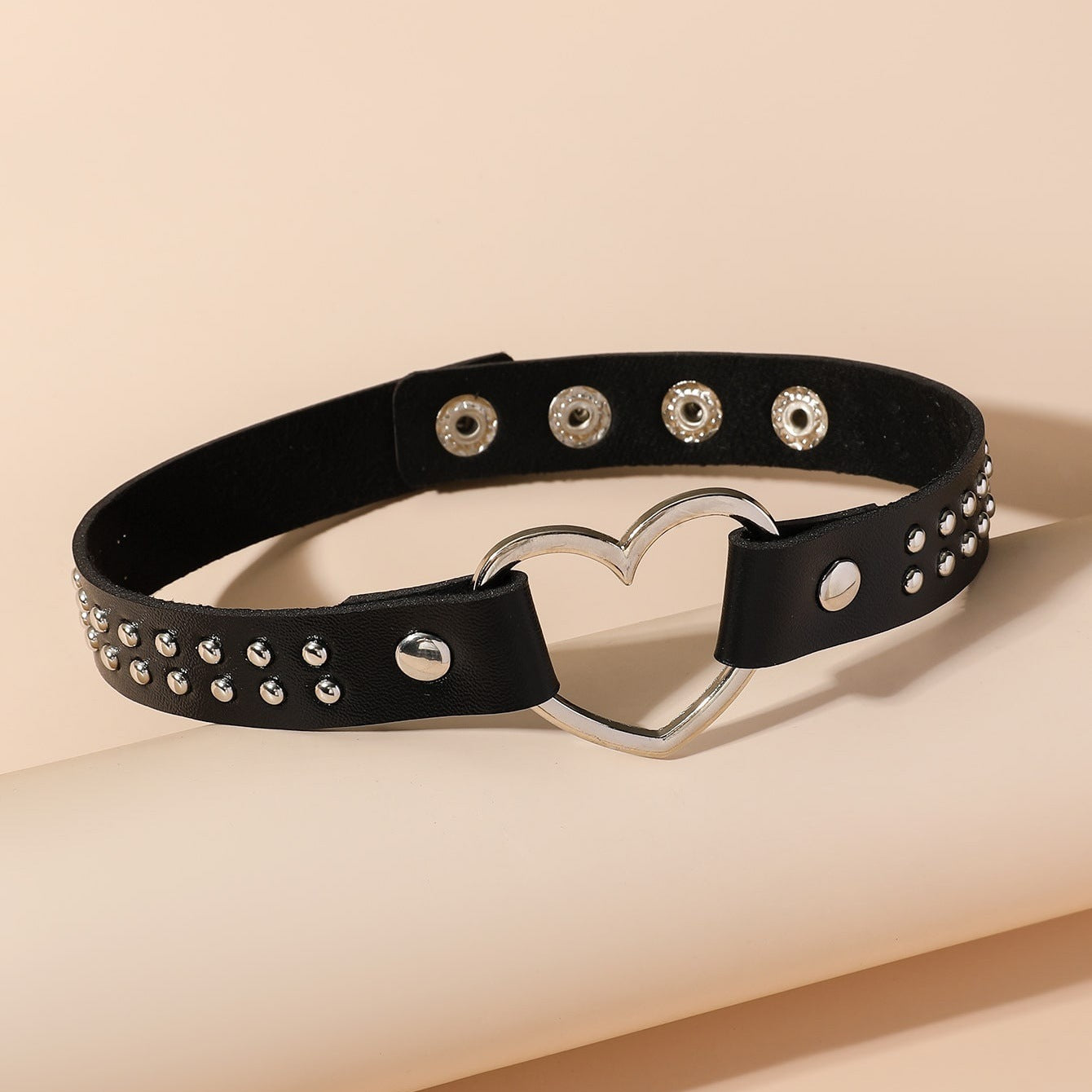 Punk Simple Leather Fashion Casual Love Leg Neckband Rings