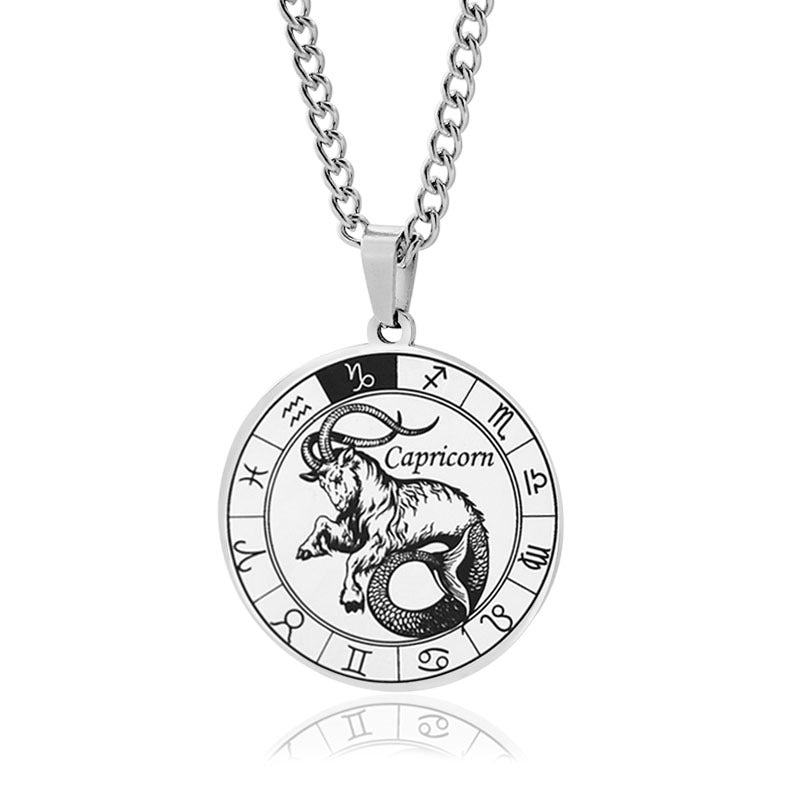 Men's Constellation Titanium Steel Power Style Personalized Necklaces