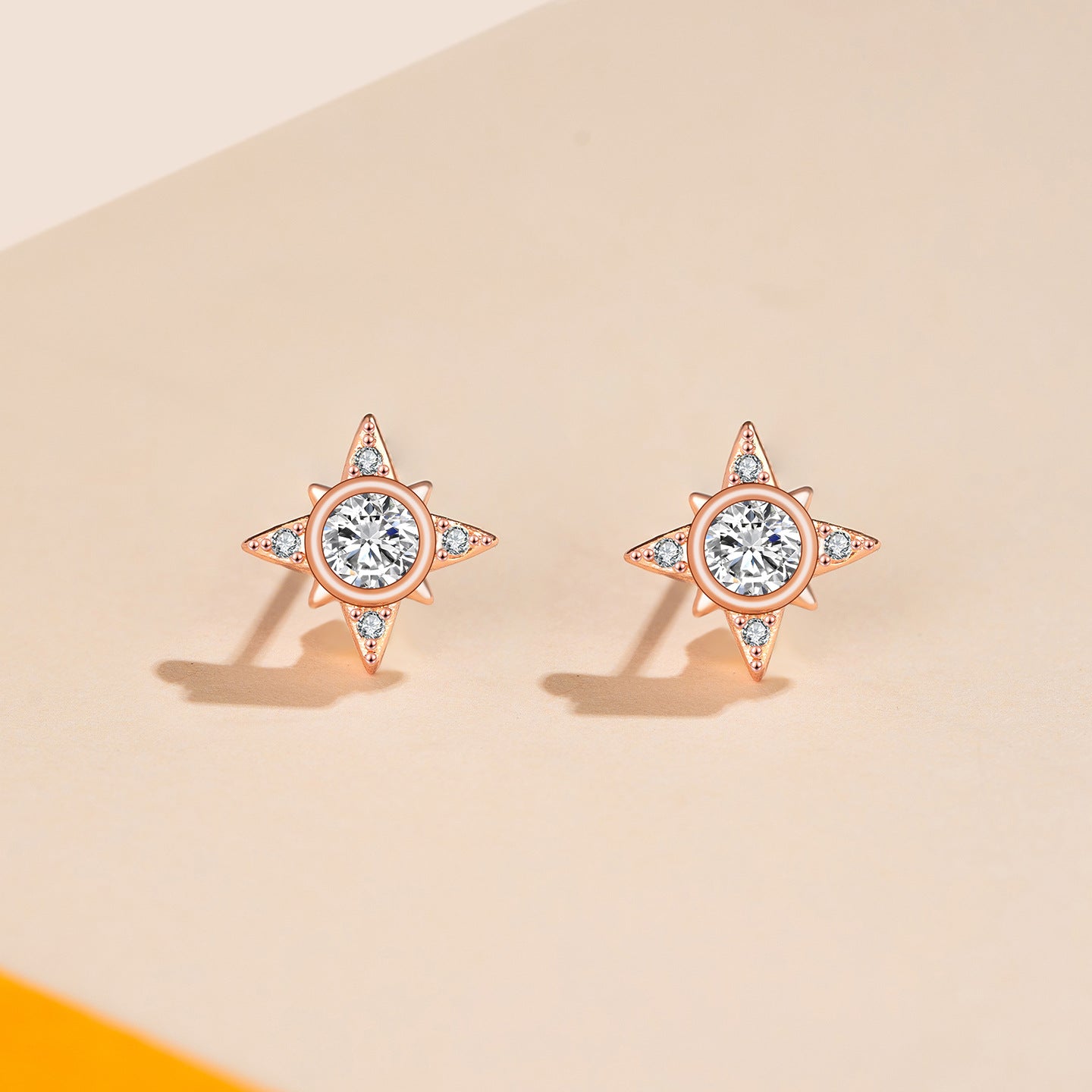 Women's Sterling Sier Flash Four Stars For Light Luxury Minority High-grade Stud Earrings