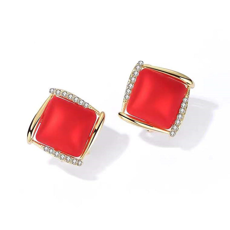 Women's Sier Needle Mermaid Pearl Retro Simple Graceful Earrings