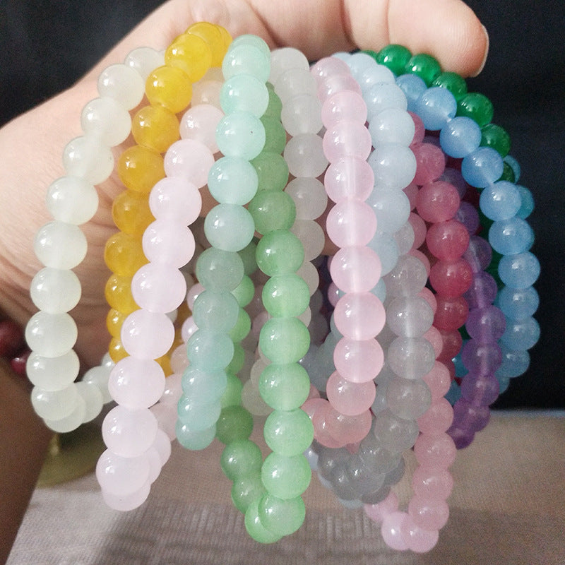 Beaded Female Glass Bead Hand Toy Pliable Bracelets