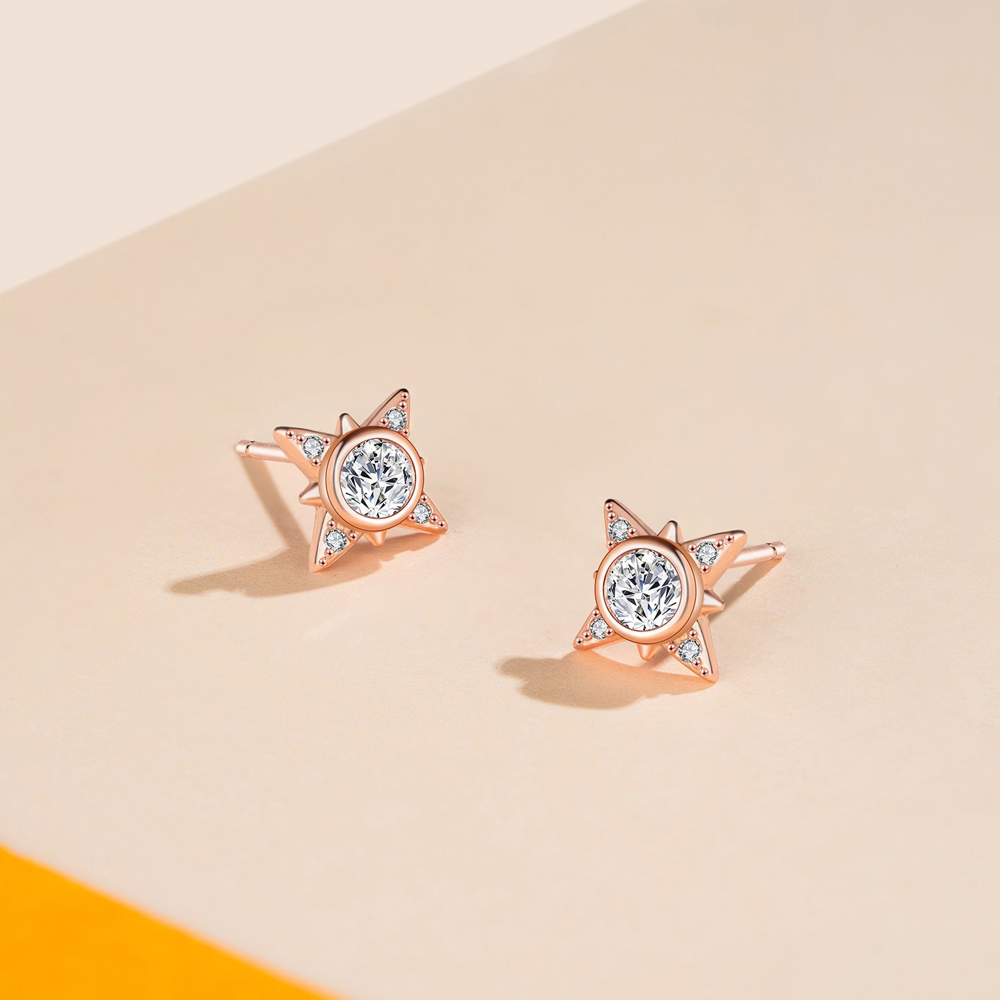 Women's Sterling Sier Flash Four Stars For Light Luxury Minority High-grade Stud Earrings