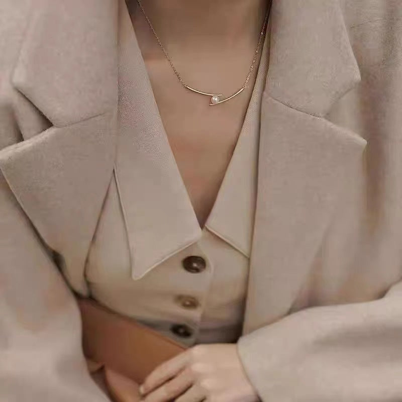 Pearl Light Luxury High-grade Versatile Clavicle Pendants