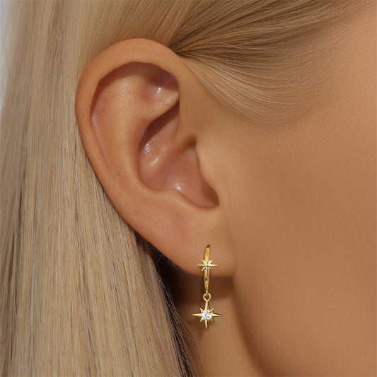 Star Opal Eardrop Temperamental Minority Advanced Earrings